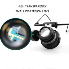 LED Clock Repair Magnifier Head-mounted Antique Jewelry Mirror
