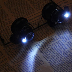 LED Clock Repair Magnifier Head-mounted Antique Jewelry Mirror
