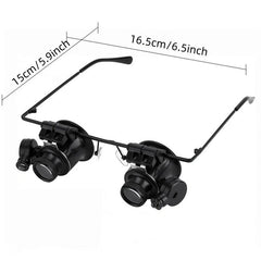 LED Clock Repair Magnifier Head-mounted Antique Jewelry Mirror