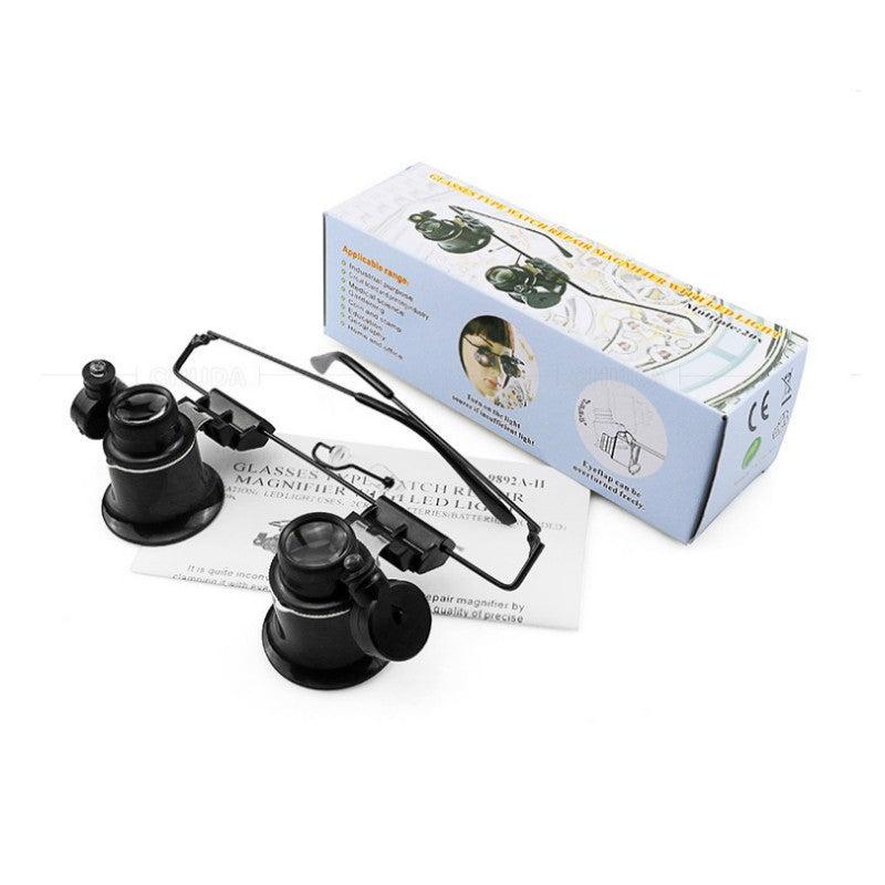 LED Clock Repair Magnifier Head-mounted Antique Jewelry Mirror
