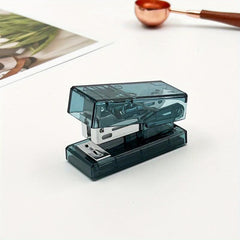 Transparent Mini Stapler Student Stationery Portable Small Mini Stapler