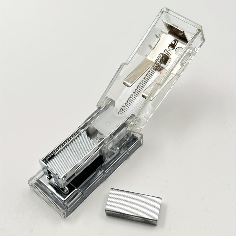 Transparent Mini Stapler Student Stationery Portable Small Mini Stapler
