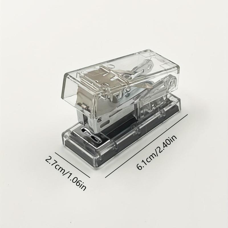 Transparent Mini Stapler Student Stationery Portable Small Mini Stapler