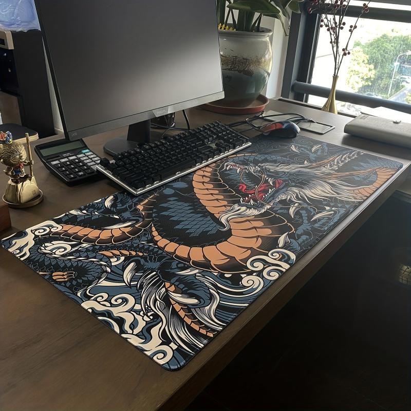 Large Game Mouse Pad Dragon Gaming Accessories HD Print Desk Mat