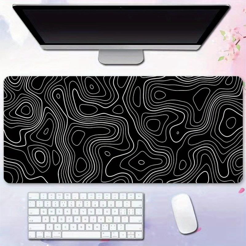 Large Gaming Mouse Pad Terrain Graphics Office Desk Pad Non-slip Stitched Edge