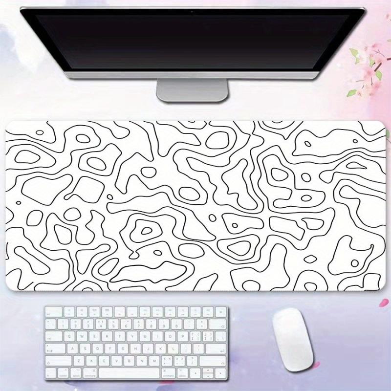 Large Gaming Mouse Pad Terrain Graphics Office Desk Pad Non-slip Stitched Edge