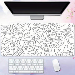 Large Gaming Mouse Pad Terrain Graphics Office Desk Pad Non-slip Stitched Edge