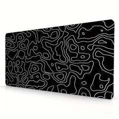 Large Gaming Mouse Pad Terrain Graphics Office Desk Pad Non-slip Stitched Edge