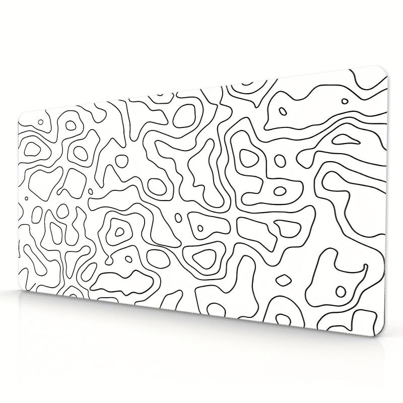 Large Gaming Mouse Pad Terrain Graphics Office Desk Pad Non-slip Stitched Edge