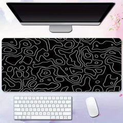 Large Gaming Mouse Pad Terrain Graphics Office Desk Pad Non-slip Stitched Edge