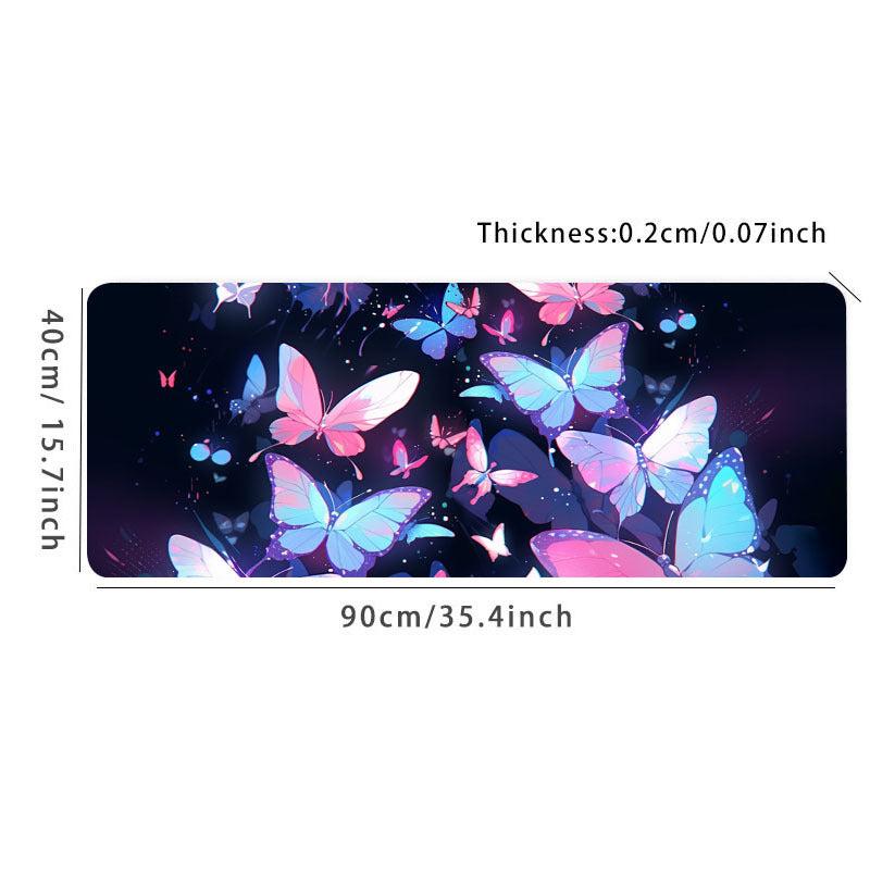 Butterfly Pattern Non-slip Mouse Pad Desk Mat for Office
