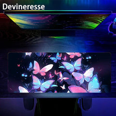 Butterfly Pattern Non-slip Mouse Pad Desk Mat for Office