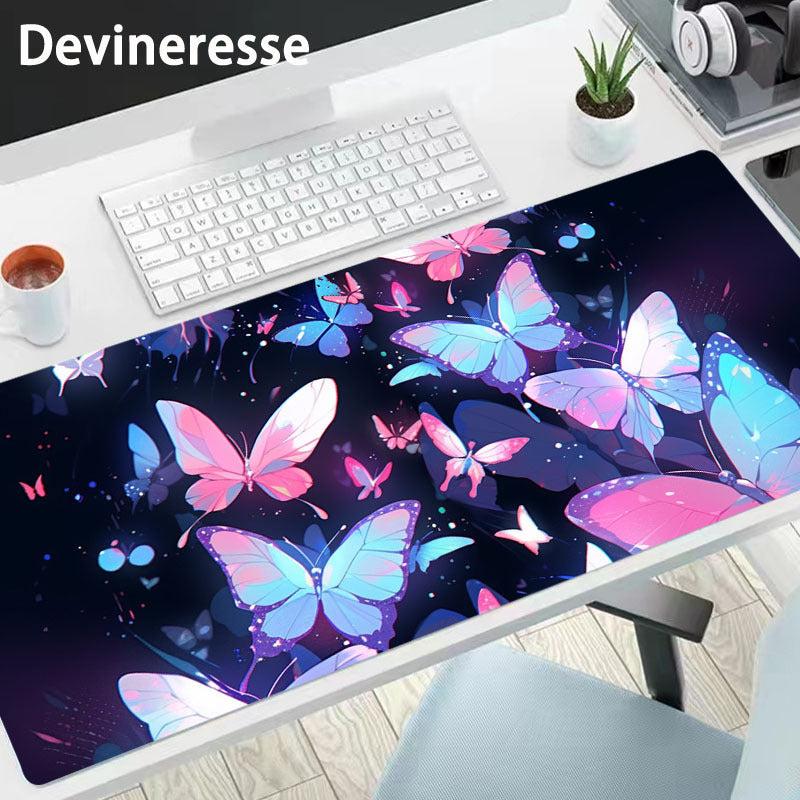 Butterfly Pattern Non-slip Mouse Pad Desk Mat for Office