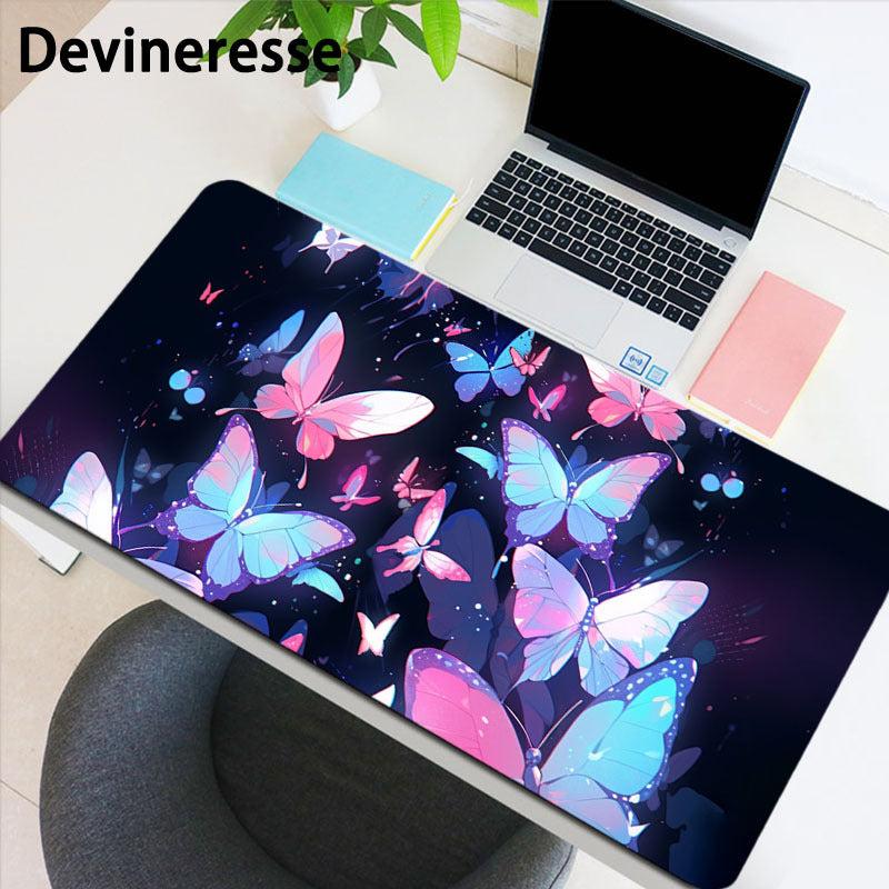 Butterfly Pattern Non-slip Mouse Pad Desk Mat for Office