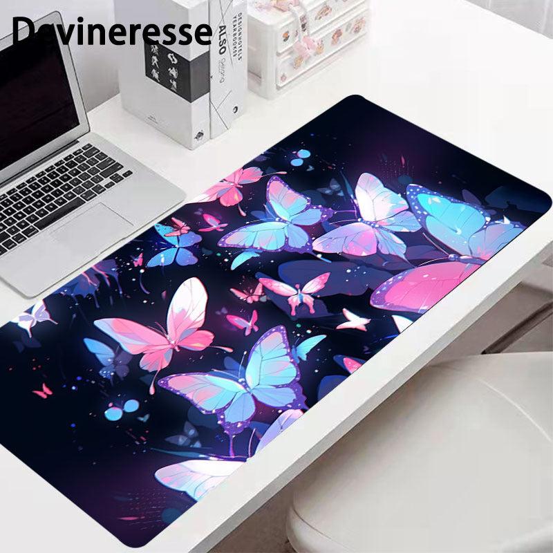 Butterfly Pattern Non-slip Mouse Pad Desk Mat for Office
