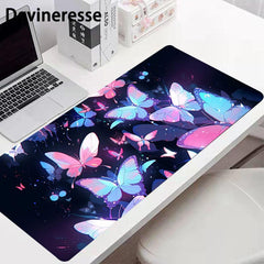 Butterfly Pattern Non-slip Mouse Pad Desk Mat for Office