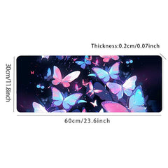 Butterfly Pattern Non-slip Mouse Pad Desk Mat for Office