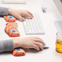 Good Luck Koi Silicone Wrist Rest Fish Pattern Hand Rest Office