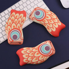 Good Luck Koi Silicone Wrist Rest Fish Pattern Hand Rest Office
