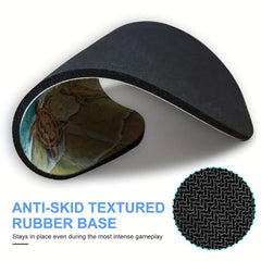 Cute Turtle Gaming Mouse Pad - Non-slip Round Rubber Mat for Girls
