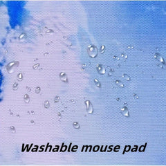 17 72in Large Mouse Pad Marble Pattern Non slip Rubber Desktop Protection