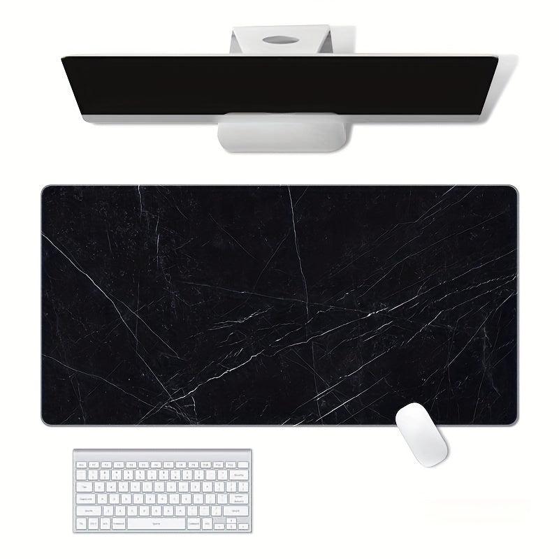 17 72in Large Mouse Pad Marble Pattern Non slip Rubber Desktop Protection