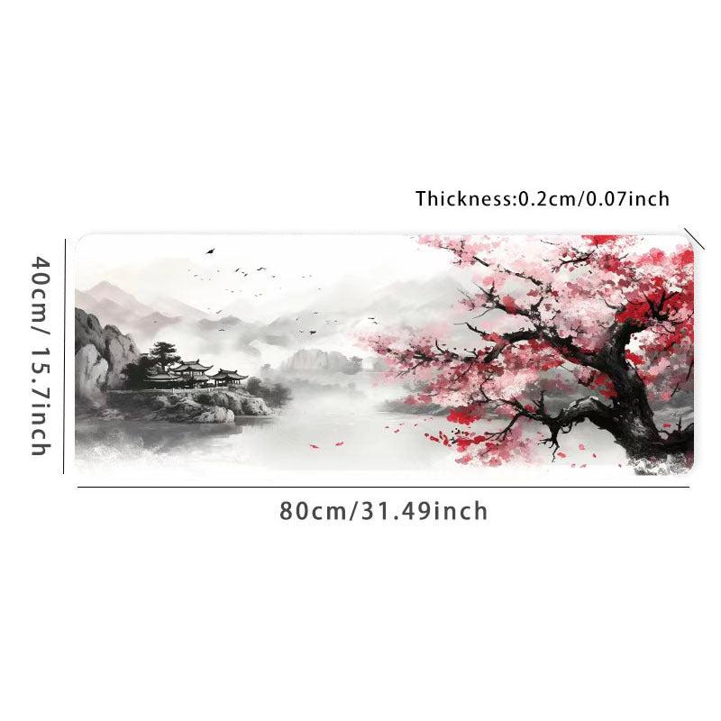 Japanese Cherry Blossoms Mouse Pad Desk Mat Large Gaming Mousepad