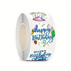 500pcs Happy Birthday Sticker Label Stationery Decoration Sealing Sticker