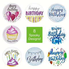 500pcs Happy Birthday Sticker Label Stationery Decoration Sealing Sticker
