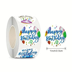 500pcs Happy Birthday Sticker Label Stationery Decoration Sealing Sticker