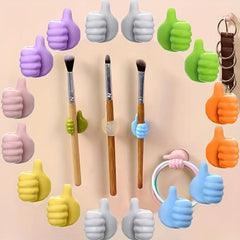 30pcs Self Adhesive Silicone Thumb Wall Hooks Multifunctional Storage Hanger