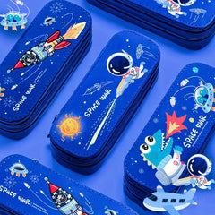 Space Dinosaur Pencil Case for Boys - Stationery Box