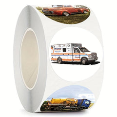 Excavator Transport Truck Stickers Self Adhesive Labels 500 Sheets Roll