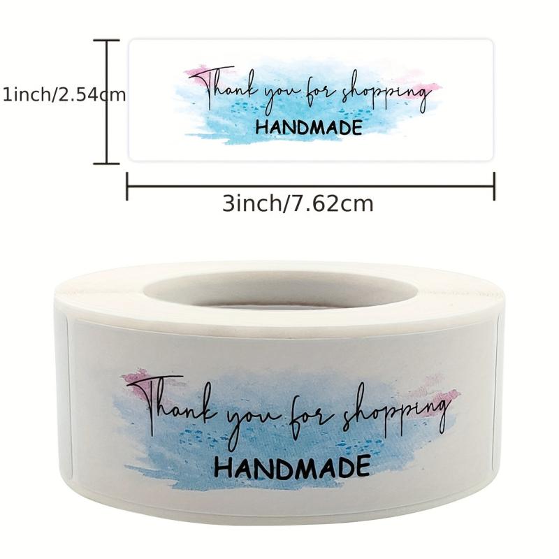 500 Sheets Thankyou Sticker Adhesive Gift Sealing Stationery Sticker