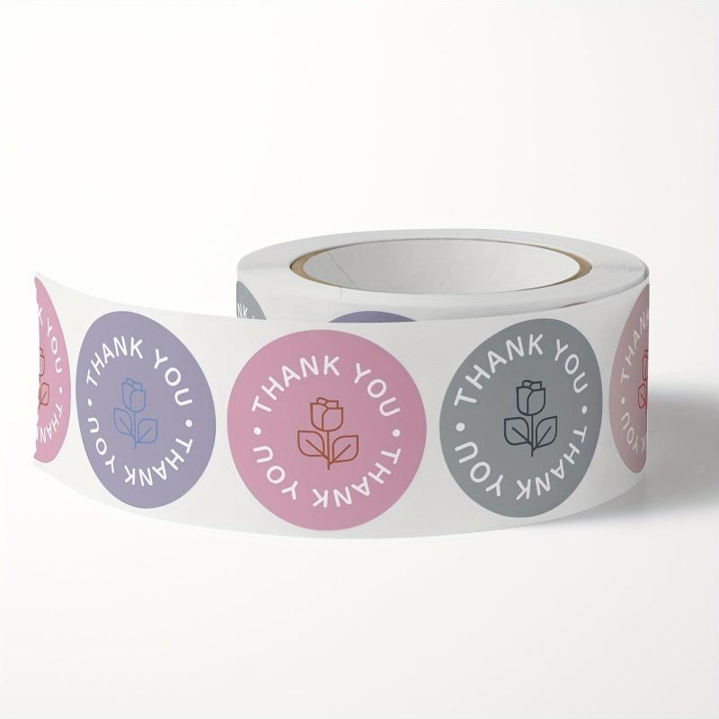 500 Thank You Stickers Roll For Bubble Mailers Boxes Envelopes