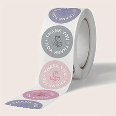 500 Thank You Stickers Roll For Bubble Mailers Boxes Envelopes