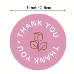500 Thank You Stickers Roll For Bubble Mailers Boxes Envelopes