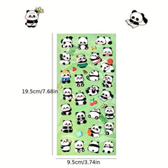 1pc Cartoon Panda 3D Bubble Sticker DIY Hand Account Material Sealing Sticker