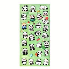 1pc Cartoon Panda 3D Bubble Sticker DIY Hand Account Material Sealing Sticker