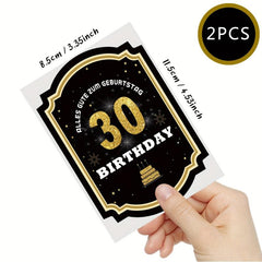 30th Birthday Bottle Labels - Happy Birthday Party Decoration