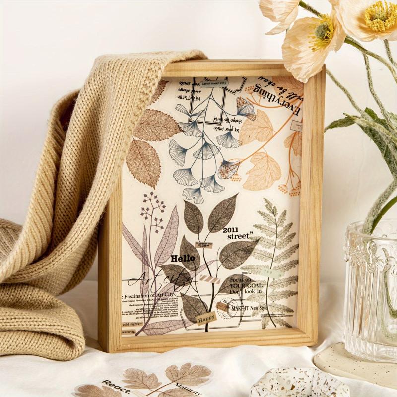 20 Large Waterproof Leaf Vein Stickers for Planners, Notebooks, Water Bottles