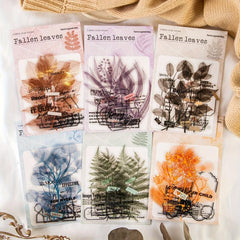 20 Large Waterproof Leaf Vein Stickers for Planners, Notebooks, Water Bottles
