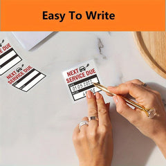 300pcs Next Service Due Stickers Roll 5.08x5.08cm