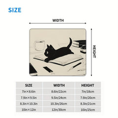 Funny Cat Mouse Pad Non Slip Rubber Base Animals Mouse Pad for Desk