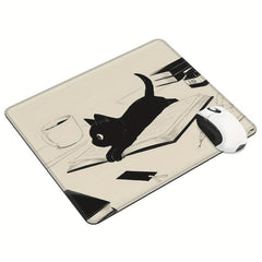 Funny Cat Mouse Pad Non Slip Rubber Base Animals Mouse Pad for Desk