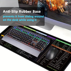 Custom Gaming Mouse Pad Non Slip Soft Rubber Bottom Stitched Edge