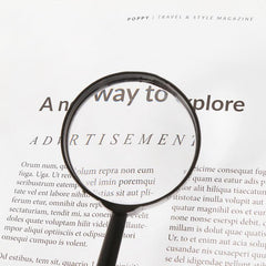 Optical Magnifying Glass for Elderly Reading, Handheld Magnifier