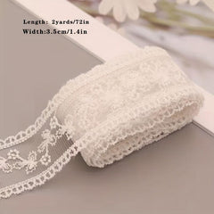 Golden Silk Thread Embroidery Lace Headdress Lace
