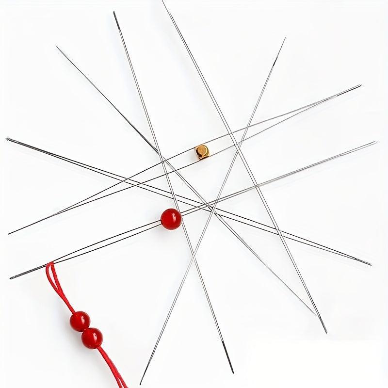 Beading Needles Set 5 Sizes Seed Beads Needles Big Eye Collapsible