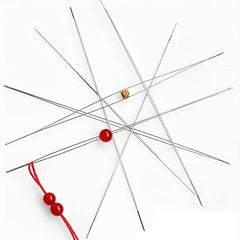 Beading Needles Set 5 Sizes Seed Beads Needles Big Eye Collapsible